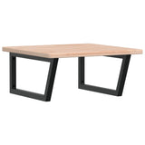 Basin Shelf Wall Mounted Steel and Solid Wood Oak 3302463