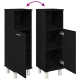 Bathroom Cabinet Black Oak 30 x 30 x 95 cm Engineered Wood 862512