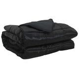 Full Year Duvet Black 240 x 260 cm Satin and Microfiber 42025823