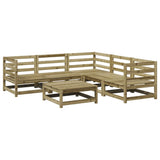 6 Piece Garden Sofa Set Impregnated Wood Pine 3299444