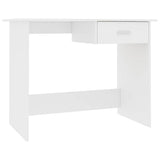 Desk White 100x50x76 cm Engineered Wood 800549