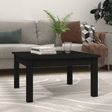 Coffee Table Black 55x55x30 cm Solid Wood Pine 814233