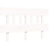 Bed Frame without Mattress White Small Double Solid Wood Pine 3193567