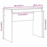 Desk Old Wood 90 x 40 x 76 cm 869400