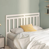 Bed Headboard White 166x4x100 cm Solid Wood Pine 814105