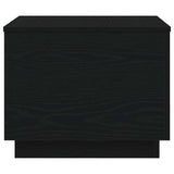 Coffee Table with LED Lights Black Oak 50x50x40 cm 862259
