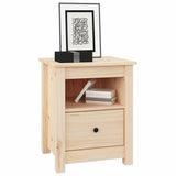 ZNTS Bedside Cabinet 40x35x49 cm Solid Wood Pine 813709