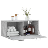 Wall Cabinet Concrete Grey 80x36.5x35 cm Engineered Wood 830088