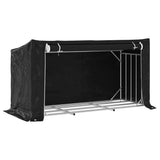 Firewood Rack with Rain Cover 200.5x80.5x110.5 cm Galvanised Steel 4104946