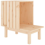Cat House 60x36x60 cm Solid Wood Pine 822452