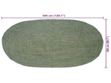 Area Rugs Olive Green 205 x 305 cm Jute 42010649