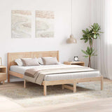 Bed Frame Brown 160 x 200 cm Solid Pine wood 872182