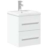 Bathroom Sink Cabinet with Built-in Basin White 3278755
