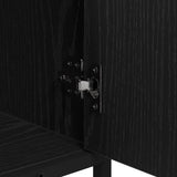 Bathroom Sink Cabinet Black Oak 65 x 33 x 60 cm Engineered wood 883616