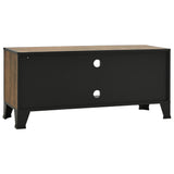 TV Cabinet Rustic Brown 105x36x47 cm Metal and MDF 335909