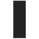 Shoe Rack Black Oak 54x34x100.5 cm Engineered Wood 862423