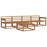 Outdoor Sofa Set 5 pcs Natural Solid Acacia Wood 3367147