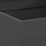 Fire Pit Black 80 x 80 x 43 cm Steel 858944