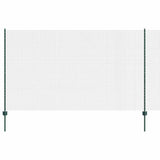 Welded Wire Fence with Posts 50 x 1.4 m PVC-Coated Steel Green 3336522