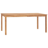 Garden Dining Set Teak Brown Solid Teak Wood 5 Piece Set Durable 3059943