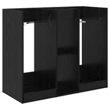 Golf Cabinet Plain Black Oak 102 x 45 x 85.5 cm 899456