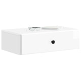 Wall-Mounted Side Table High Gloss White 59 x 34.5 x 17 cm 899169