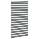 ZNTS Zebra Blind Dark Grey 120x200 cm Fabric Width 115.9 cm Polyester 4014161