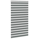 ZNTS Zebra Blind Dark Grey 120x200 cm Fabric Width 115.9 cm Polyester 4014161