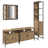 Bathroom Furniture Set 4 pcs Artisan Oak Engineered Wood 3334422
