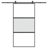 Sliding Door with Hardware Set 102,5x205 cm Tempered Glass&Aluminium 3332952