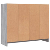 Sideboard Grey Sonoma 91x28x75 cm Engineered Wood 823014