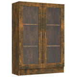 Vitrine Cabinet Smoked Oak 82.5x30.5x115 cm Engineered Wood 815618