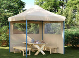 Party Tent Folding Beige 200 x 200 x 306 cm Oxford Fabric 42023522