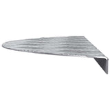 Stair Tread Crescent 5 pcs Silver 60 x 18 cm Aluminium 4104229