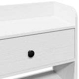 Headboard with Storage White 150 cm Solid Wood Pine 855509