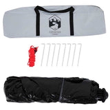 Camping Tent 3-Person White Blackout Fabric Quick Release 4004168