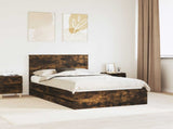 Bed Frame with Drawer Smoked Oak 120 x 200 cm Engineer Wood 3411135