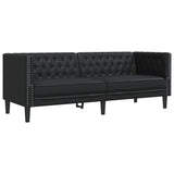Sofa Black 194 x 74.5 x 70.5 cm PVC 42013015