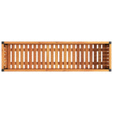 Garden Planter 110x30x27.5 cm Solid Wood Acacia and Steel 367615