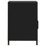 Nightstands 2 pcs Black 35x35x51 cm Steel 3095221
