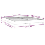 Box Spring Bed Frame Black Super King Faux Leather 3121185