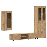 TV Cabinet Set FLORIN 3 pcs Artisan Oak Engineered Wood 3397973