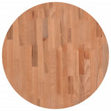 Table Top 60x4 cm Round Solid Wood Beech 355944