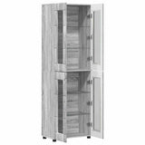 Highboard FLORIN Grey Sonoma 60 x 35 x 182 cm Engineered Wood 3397910