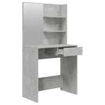 Dressing Table with Mirror Concrete Grey 74.5x40x141 cm 802808