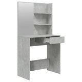 Dressing Table with Mirror Concrete Grey 74.5x40x141 cm 802808