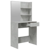 Dressing Table with Mirror Concrete Grey 74.5x40x141 cm 802808