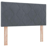 Headboard Height Adjustable Dark grey 100 cm Velvet 42007236