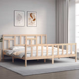 Bed Frame without Mattress 200x200 cm Solid Wood Pine 3193161