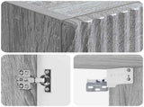 Wall-mounted Bathroom Cabinet Grey Sonoma 33 x 34.5 x 160 cm 890648